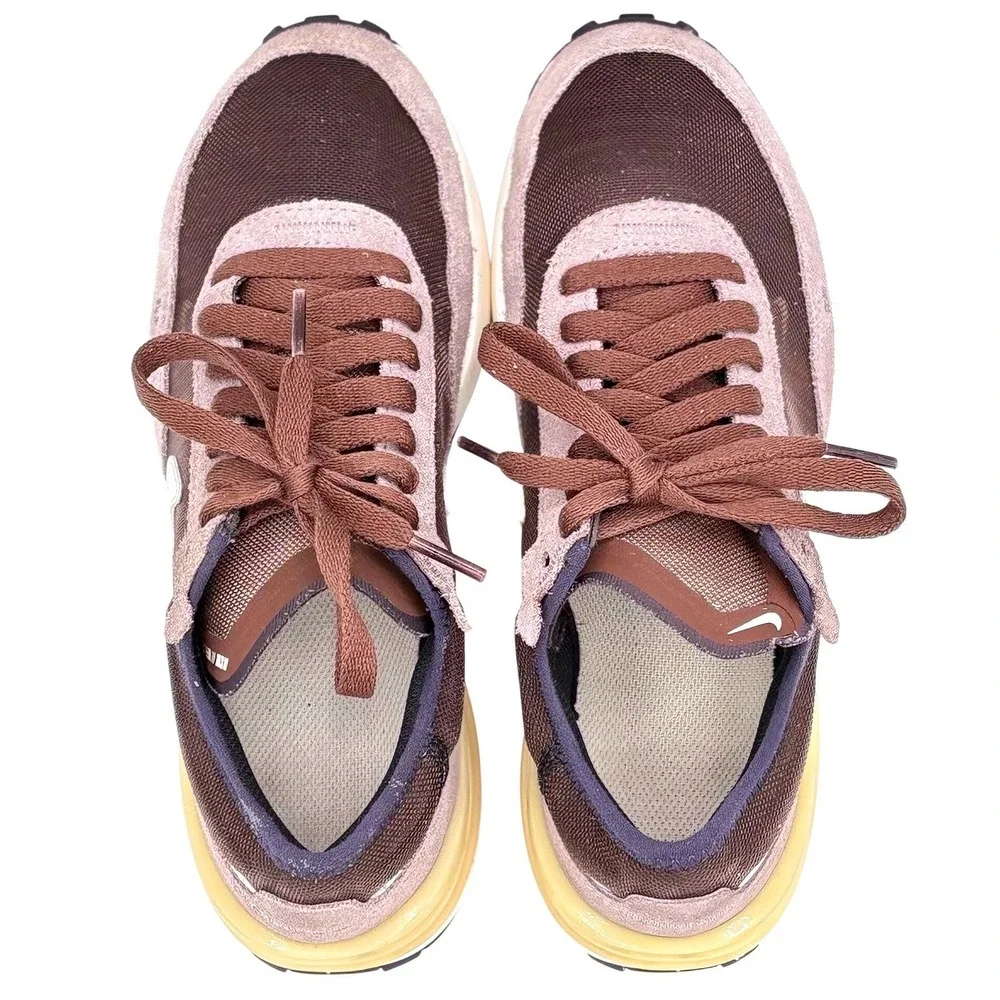 Nike Waffle One 5.5Y Women's 7 Brown Tan Retro Casual Running Athletic Lifestyle